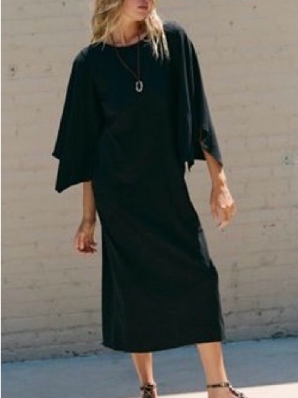 Free People Briar Dress with Draped Sleeves